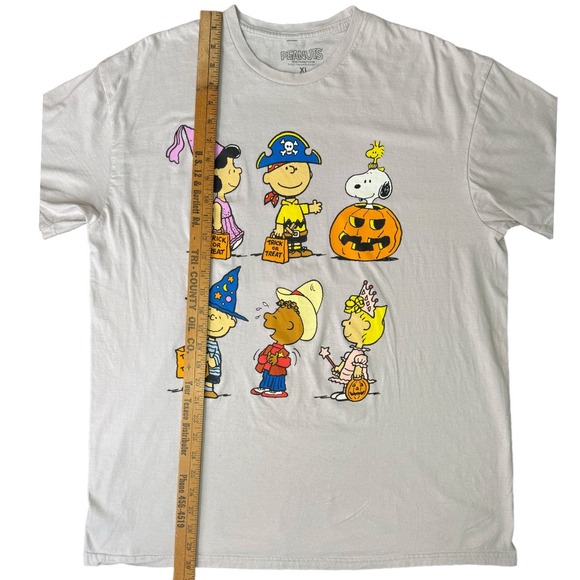 Peanuts Halloween T-Shirt XL‎ Snoopy Charlie Brown Trick or Treat - Picture 6 of 6